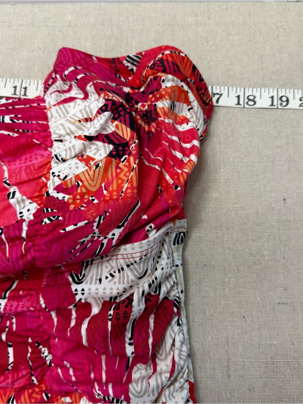 NWOT - IT Figures! Women’s Ruched One-Piece Swimsuit w/ Support Sz 18W Tropical - Picture 14 of 14